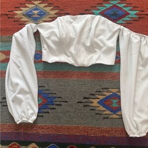 Wild Fable White Off-Shoulder Blouse